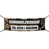 Kaminholz Verkauf Werbebanner, Banner in 6 Größen (2334)